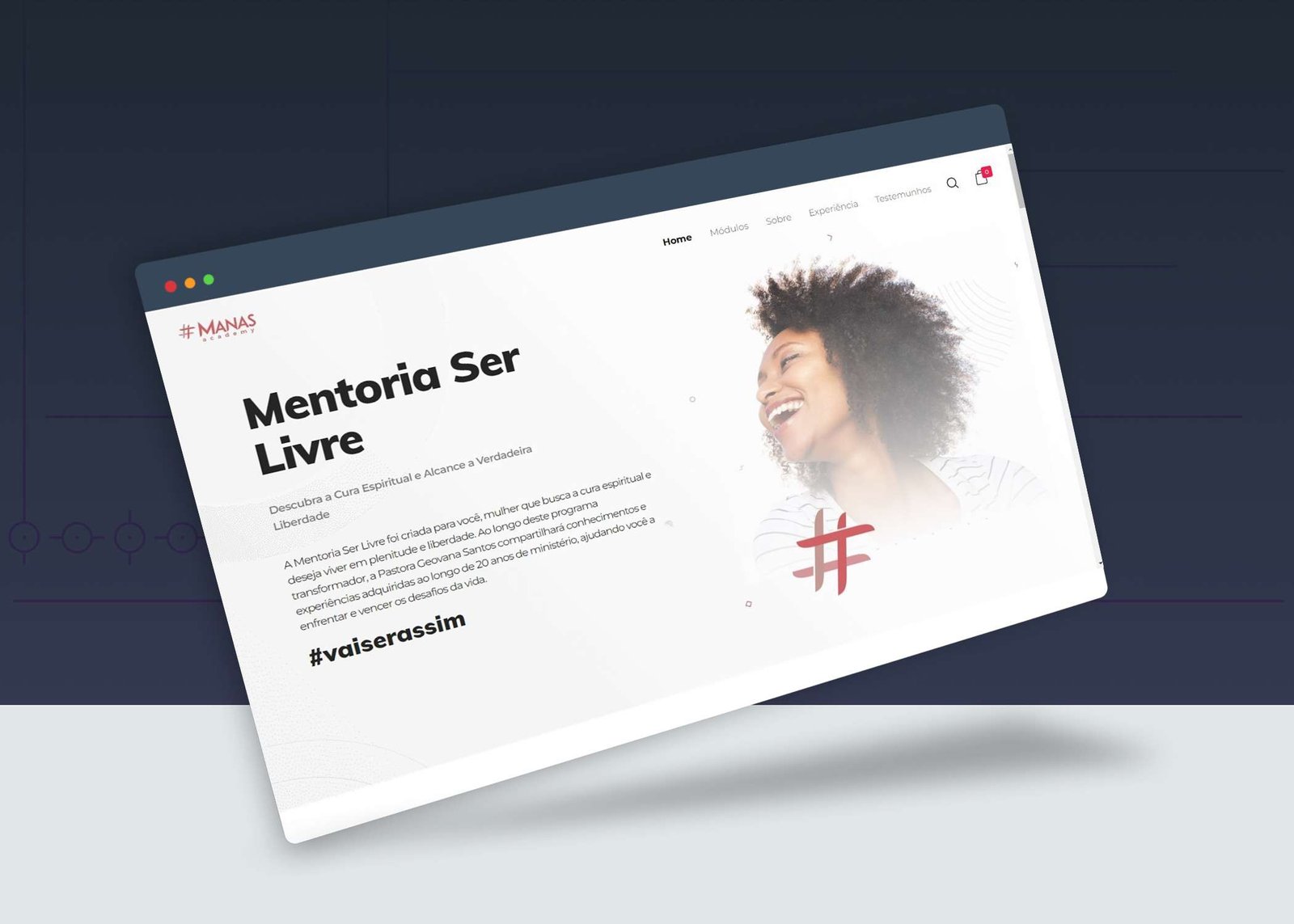 Site Para Venda de Mentoria - Manas Academy